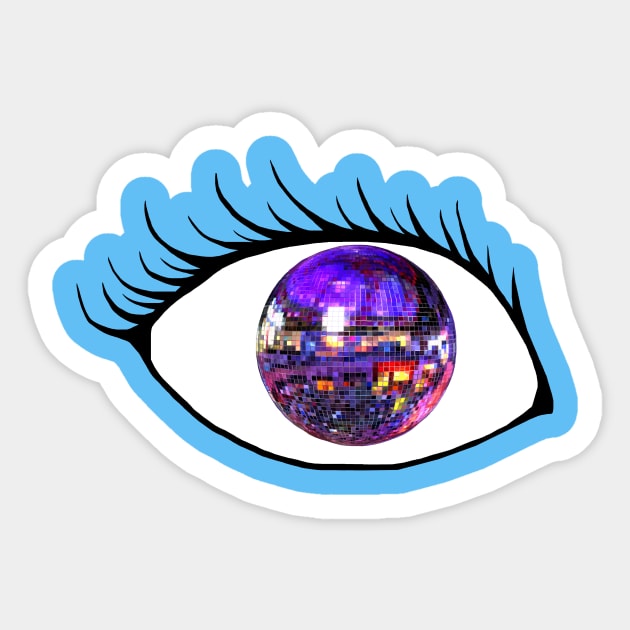Disco eye Sticker by Art by Deborah Camp